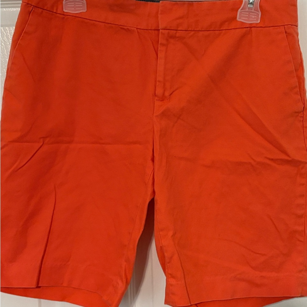 Women’s Banana Republic Orange Hampton Fit Shorts | Size 8 - Picture 3 of 4